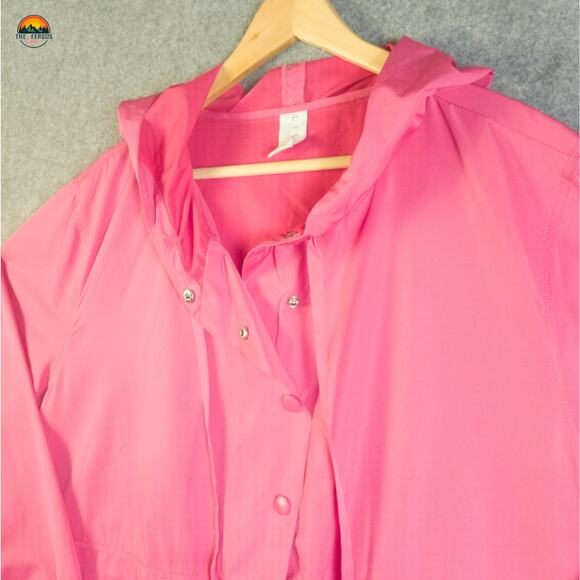LIVI Windbreaker Jacket Pink Snap Front Long Sleeve Women's Plus Size 22/24 - Picture 3 of 14